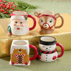 Santa's Retro Christmas Mug
