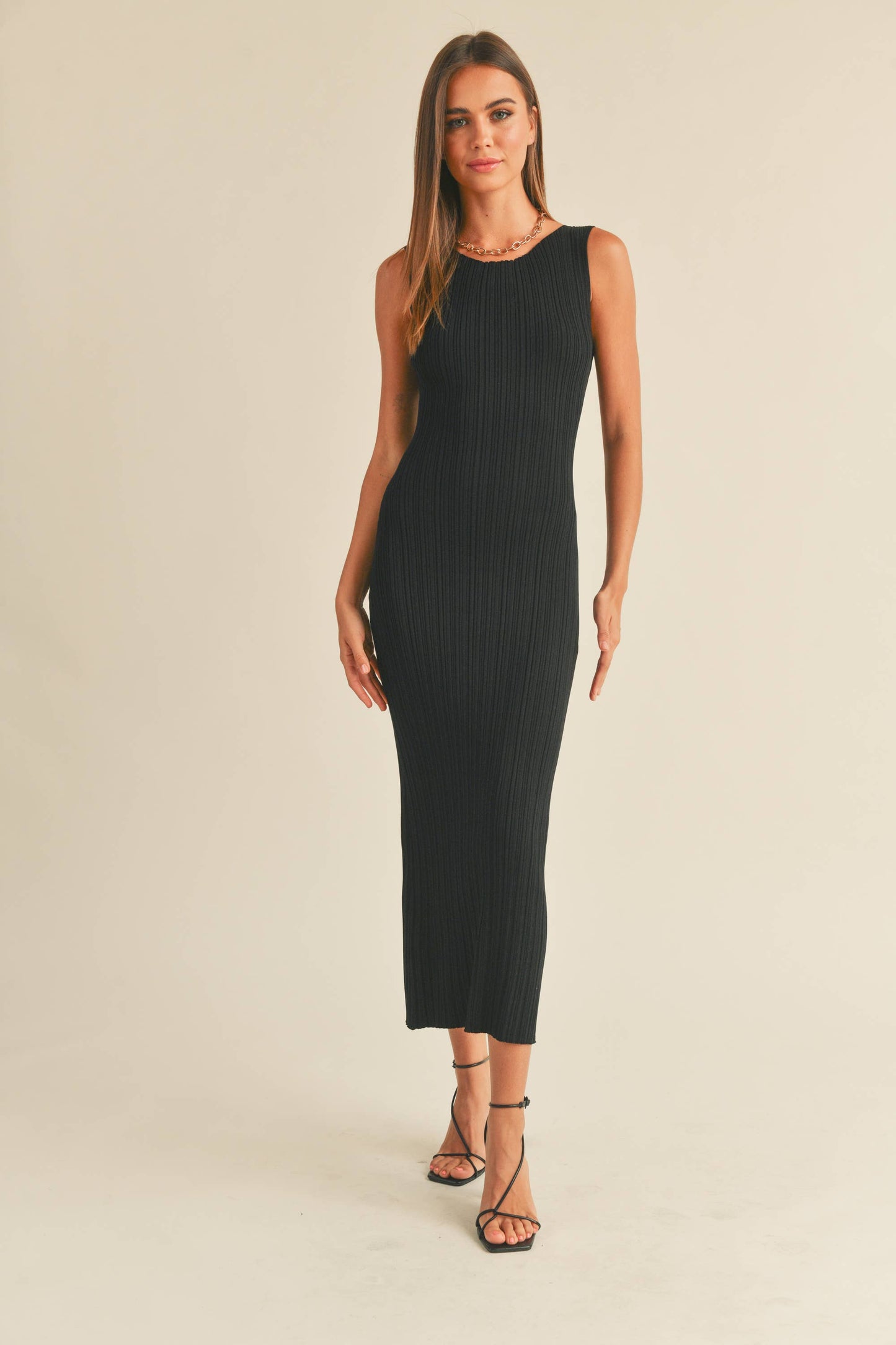 Ribbed Knit Maxi Dress