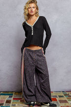 Rib Knit Long Sleeve Top