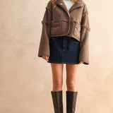 Suede & Sherpa Reversible Jacket