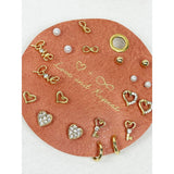 Love Theme Minimal Earrings on PU Card