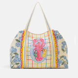 New England Lobster Beaded Oversized Tote