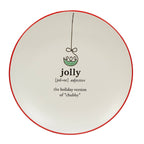 Christmas Sayings Dessert Plates