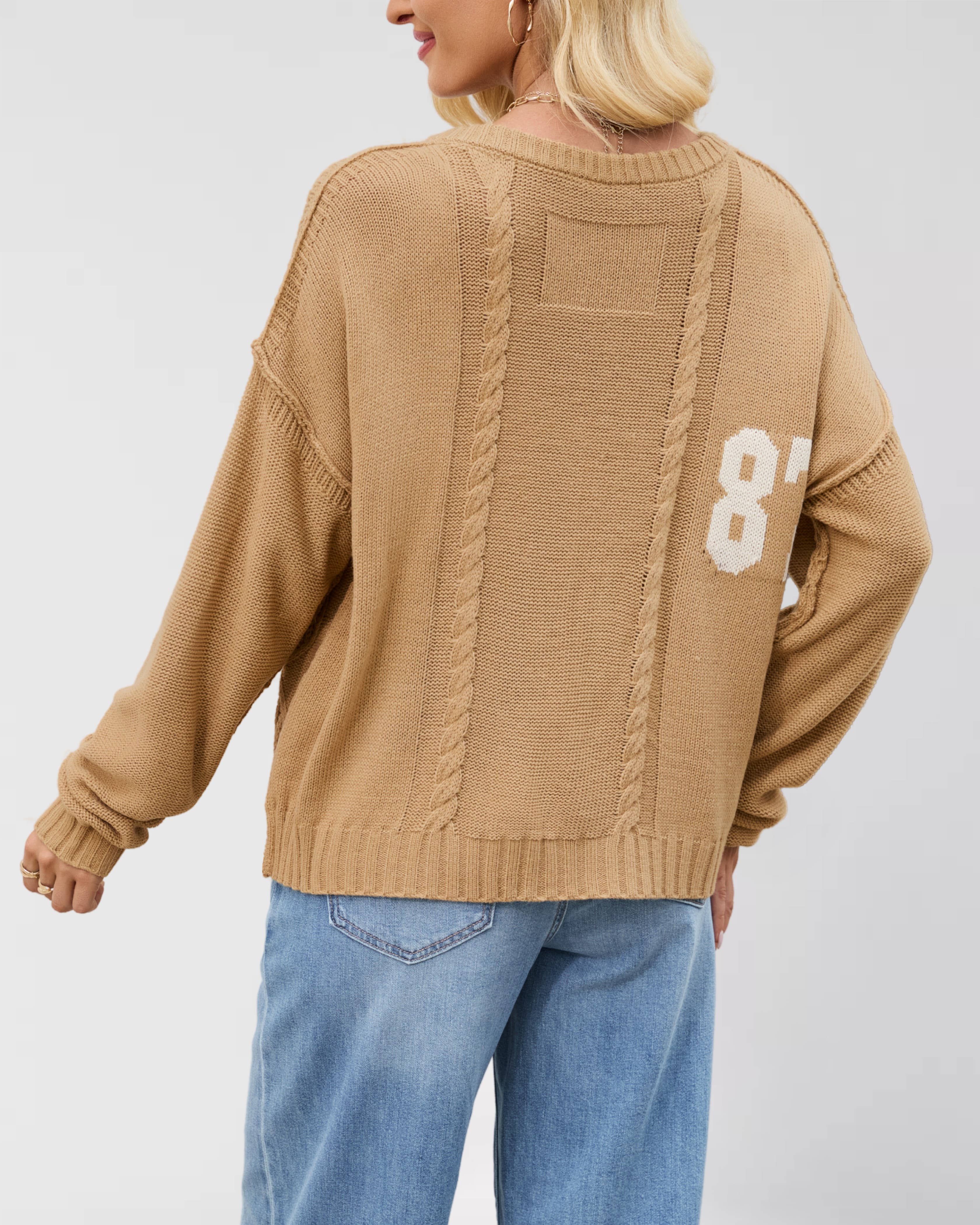 '87' Thick Knit Sweater