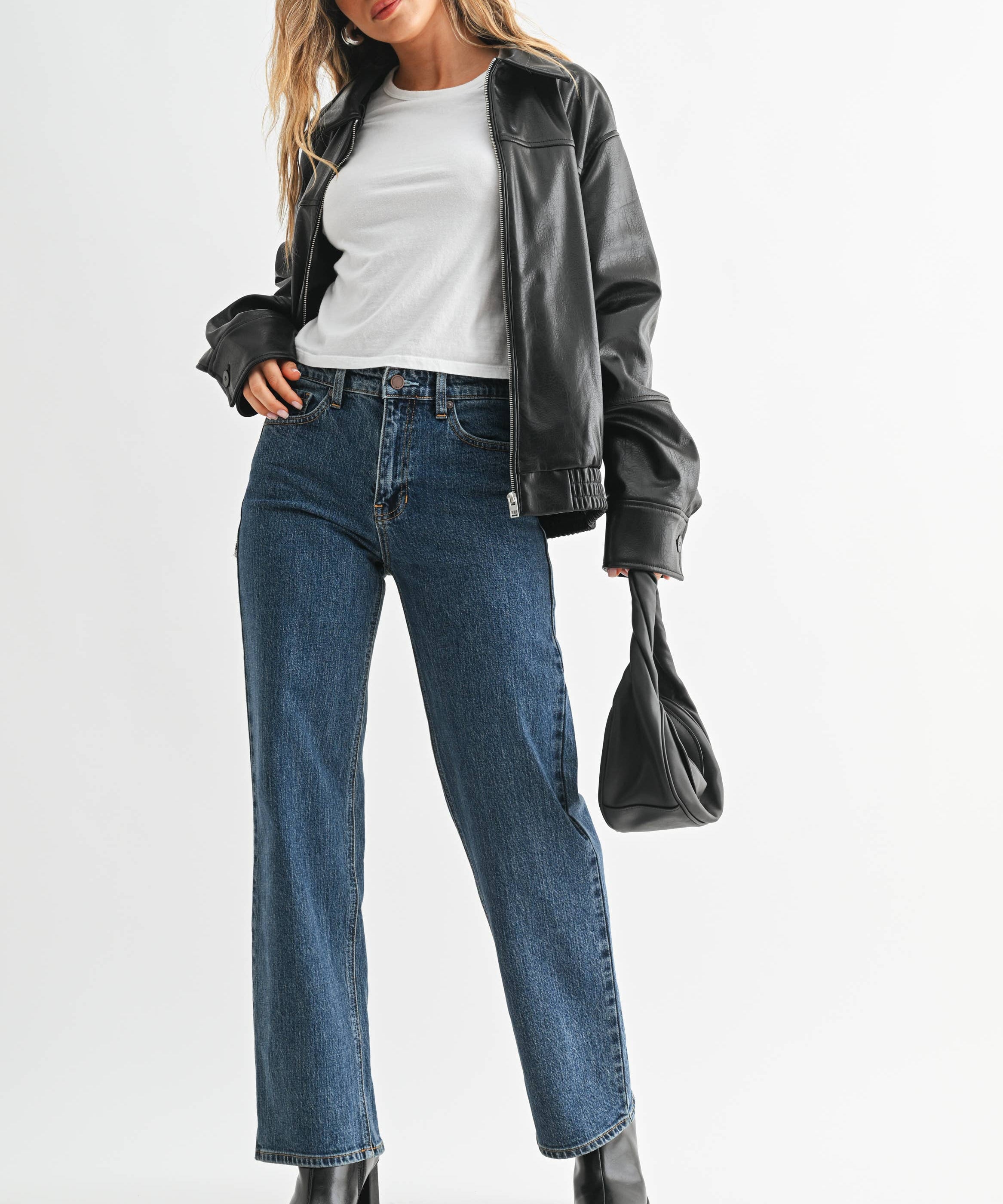 Retro Straight Leg Jeans