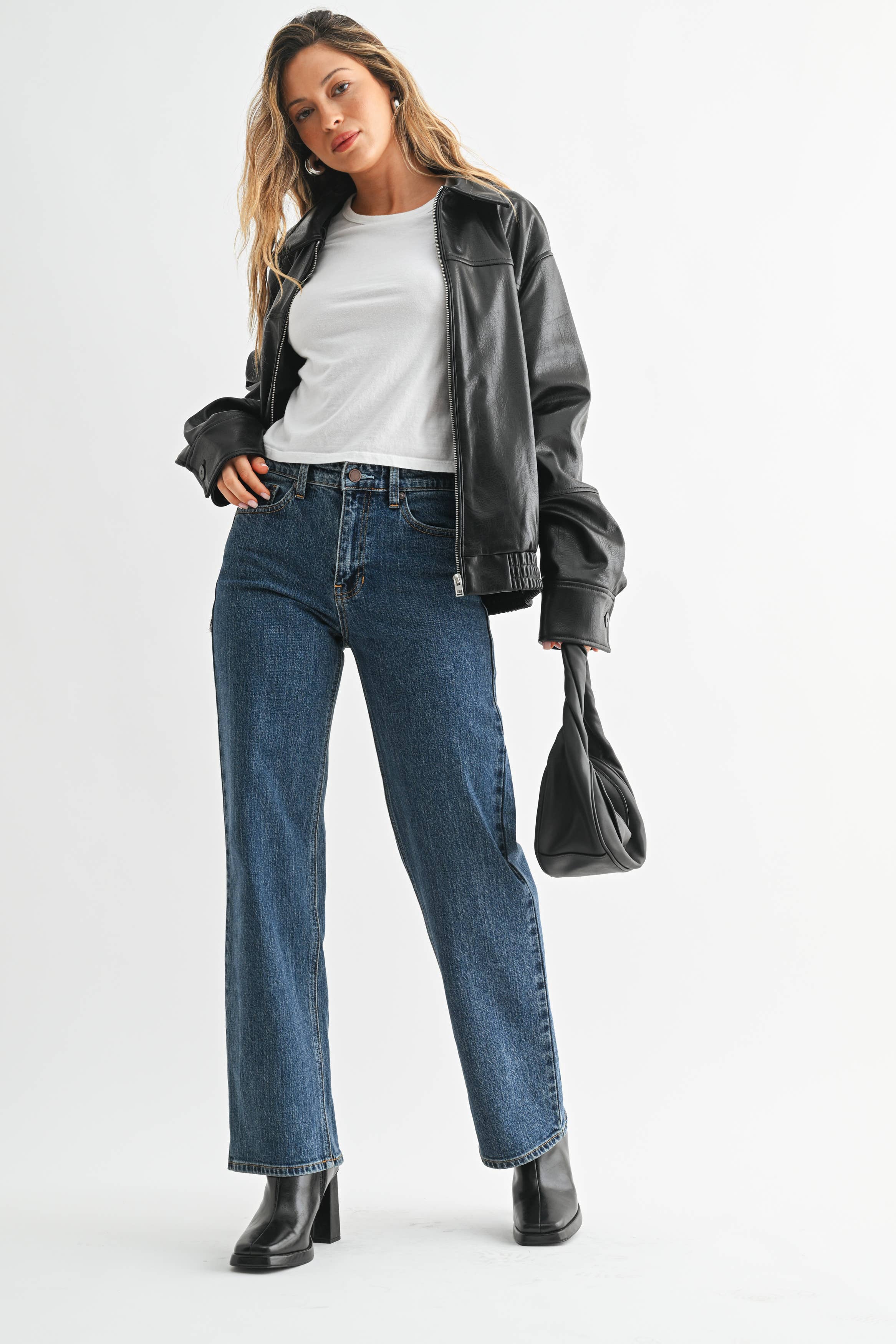 Retro Straight Leg Jeans
