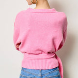 Wrap Tie Knit Sweater