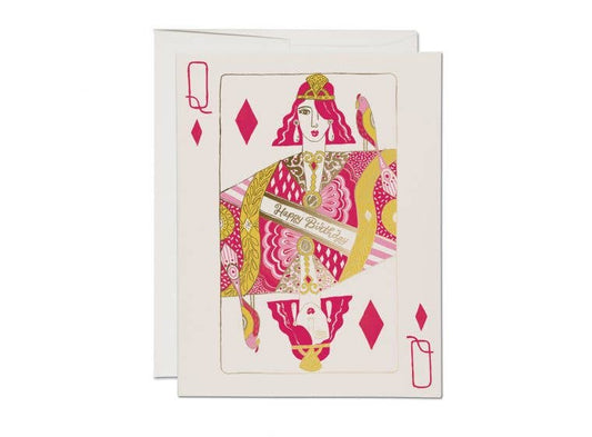 "Queen of Diamonds" Card