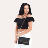 Black Flap Clutch