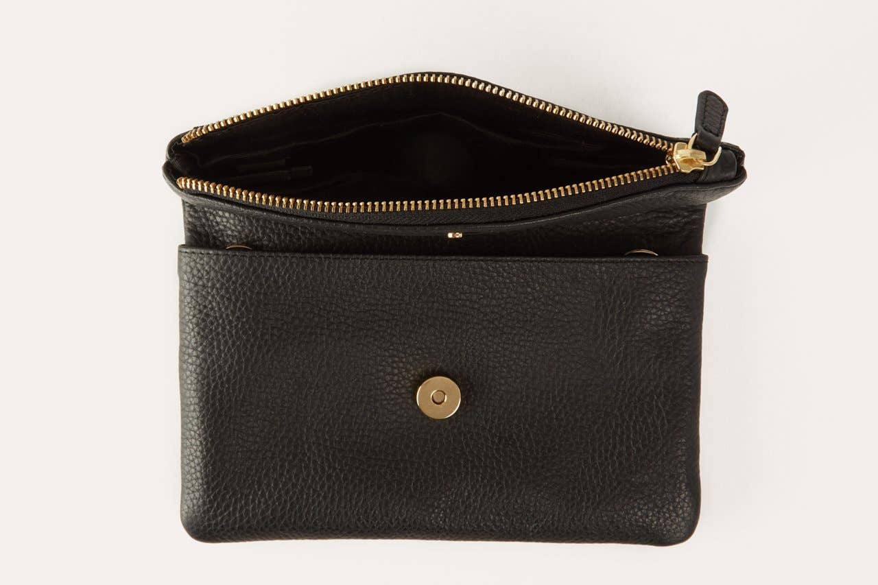 Black Flap Clutch