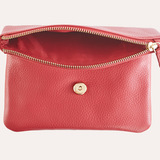 Red Flap Clutch