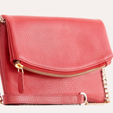 Red Flap Clutch