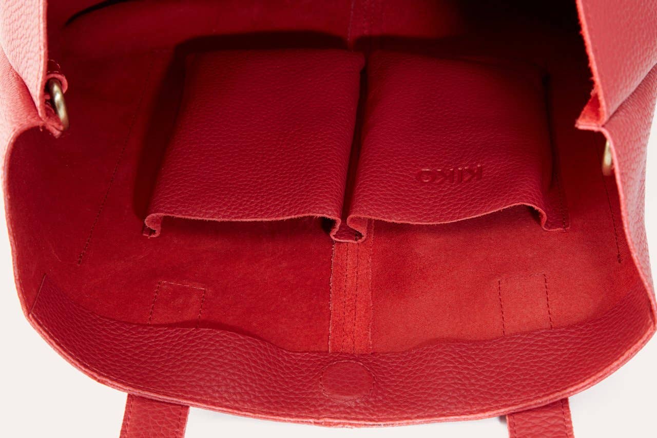 Red Journalist Tote