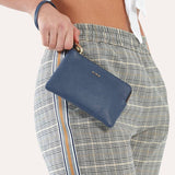 Blue Small Wristlet