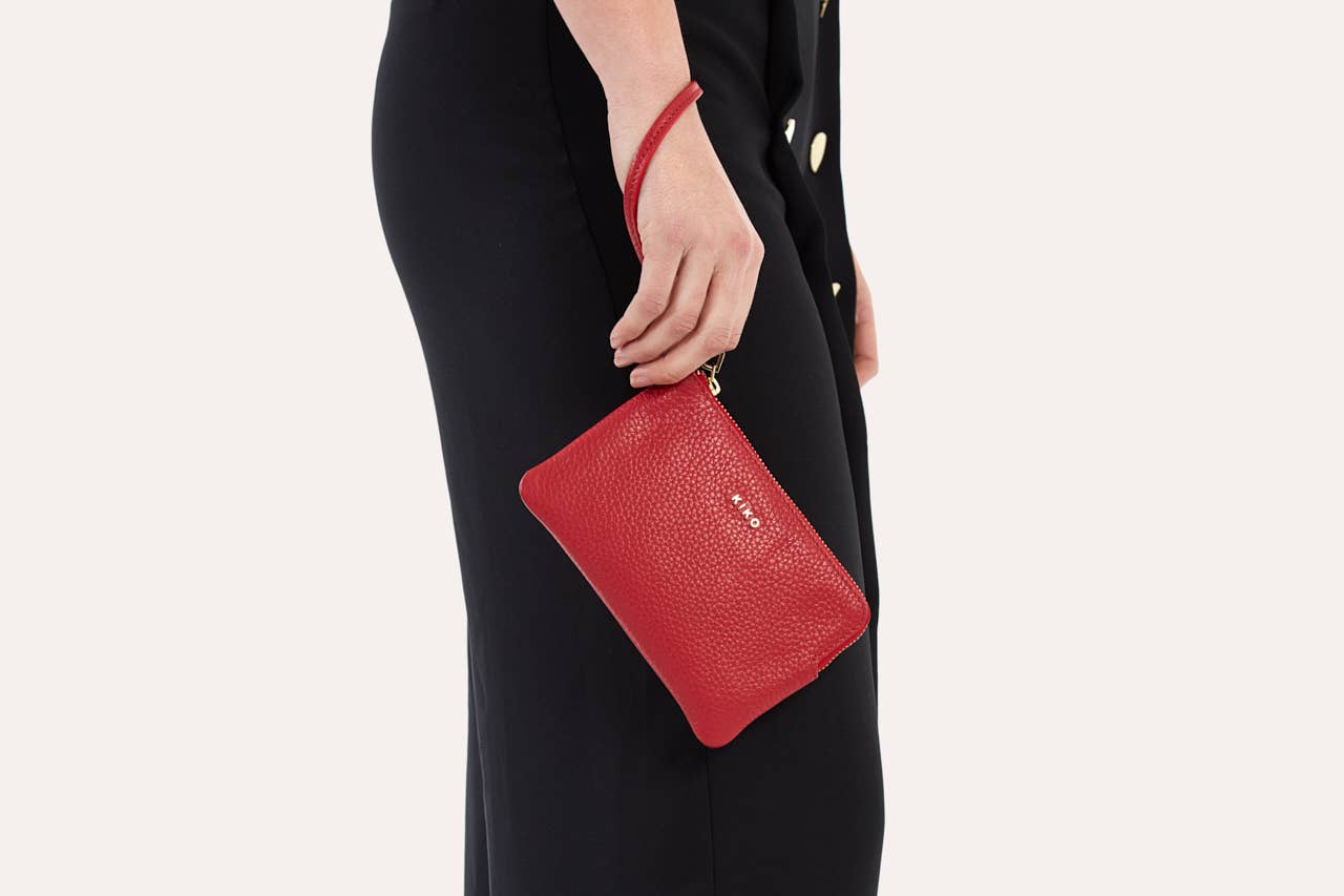 Red Small Wristlet