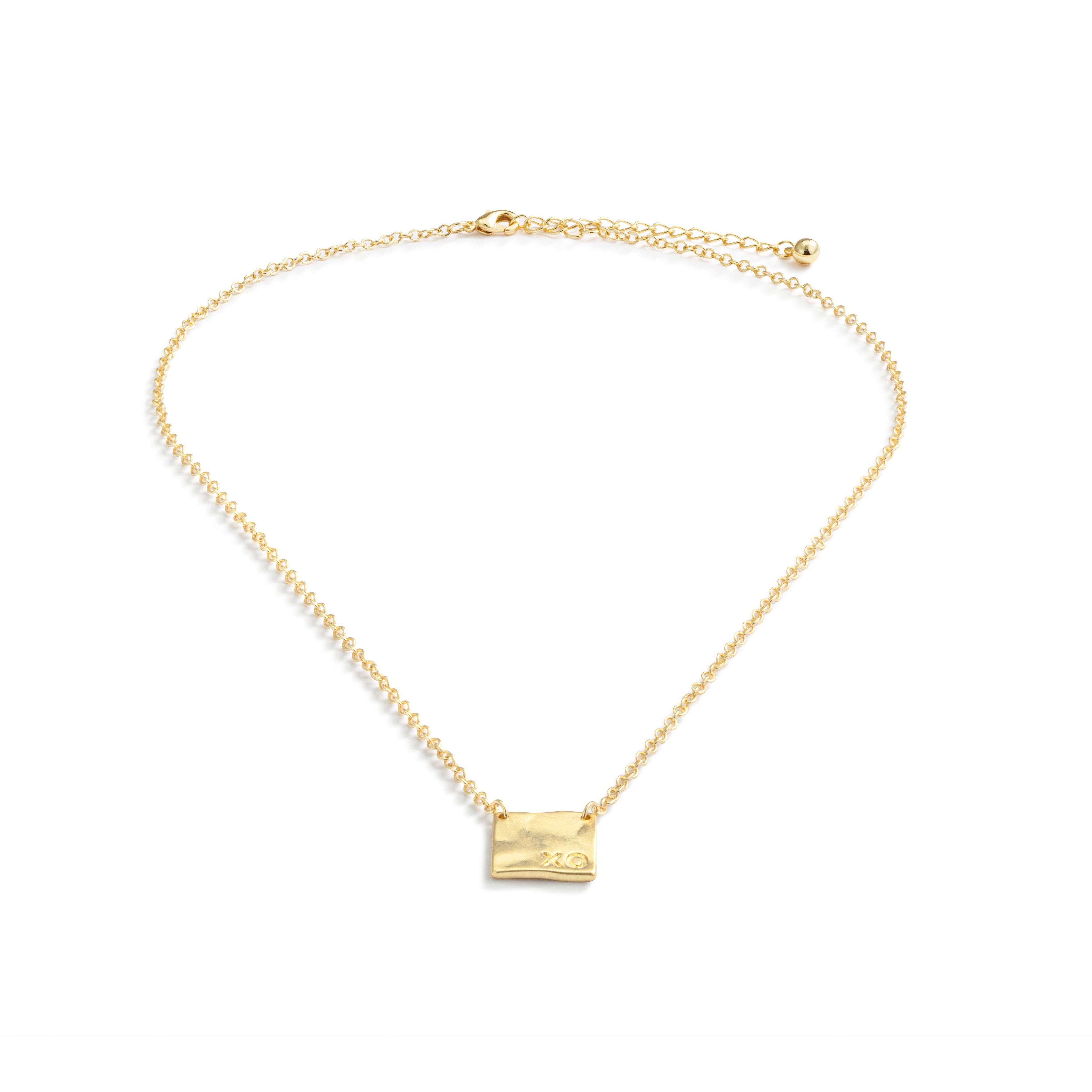 XO Charm Necklace - Gold