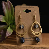 Oval Moon Phase Earrings