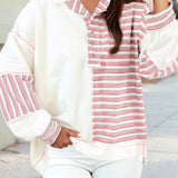 Split Design Pullover Hoodie