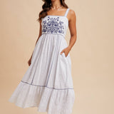 Embroidered Maxi Dress