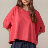 Vintage Washed Relaxed Crop Top