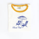 BEACH CLUB Ringer Graphic Top