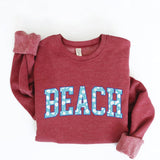 BEACH WITH PATTERN Graphic Sweatshirt