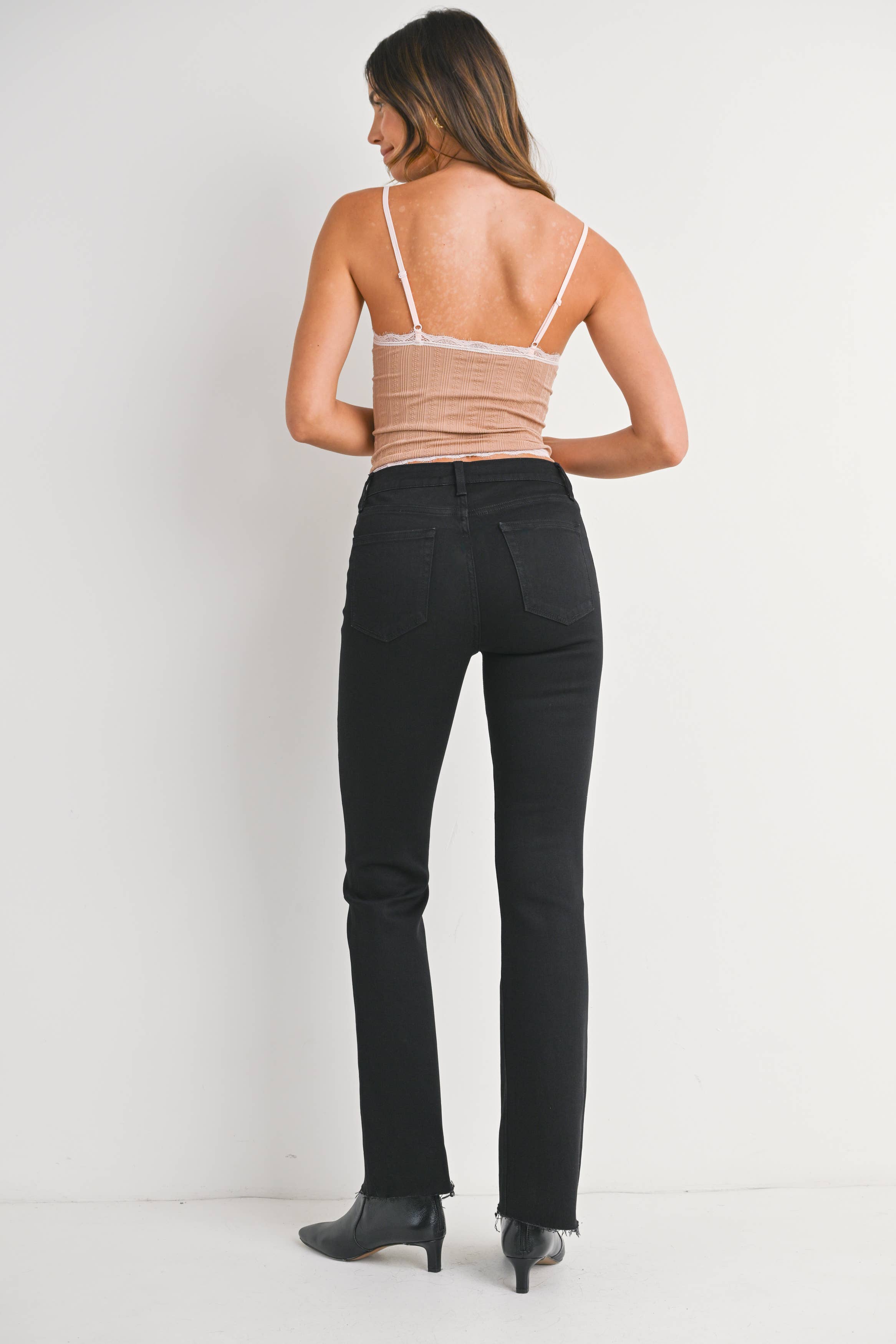 Bootcut Raw Hem Jeans