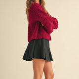 Round Neck Button Front Cardigan