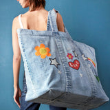 Really Big Denim Tote Bag