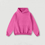 Heavyweight Washed Velvet Hooded Sweatshirt