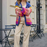 Rainbow Knitted Cardigan