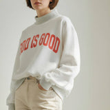 IT2594-JESUS | 'JESUS & GOD IS GOOD' Reversible Sweatshirt