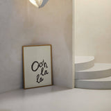 Ooh La La Handwritten Poster