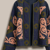 Suzani Embroidered Cotton Floral Jacket