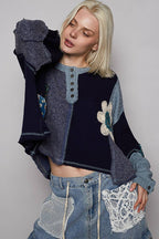 Cut & Sew Knit Sweater