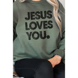 JESUS LOVES YOU VINTAGE  GRAPHIC SWEATSHIRTS