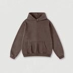 Heavyweight Washed Velvet Hooded Sweatshirt