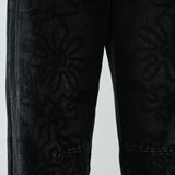 AJP5114 EMBROIDERED DETAIL COTTON BARREL PANTS