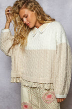 Collared Crochet Sweater
