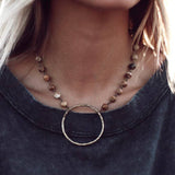 Full Circle Stone Stunner Necklace