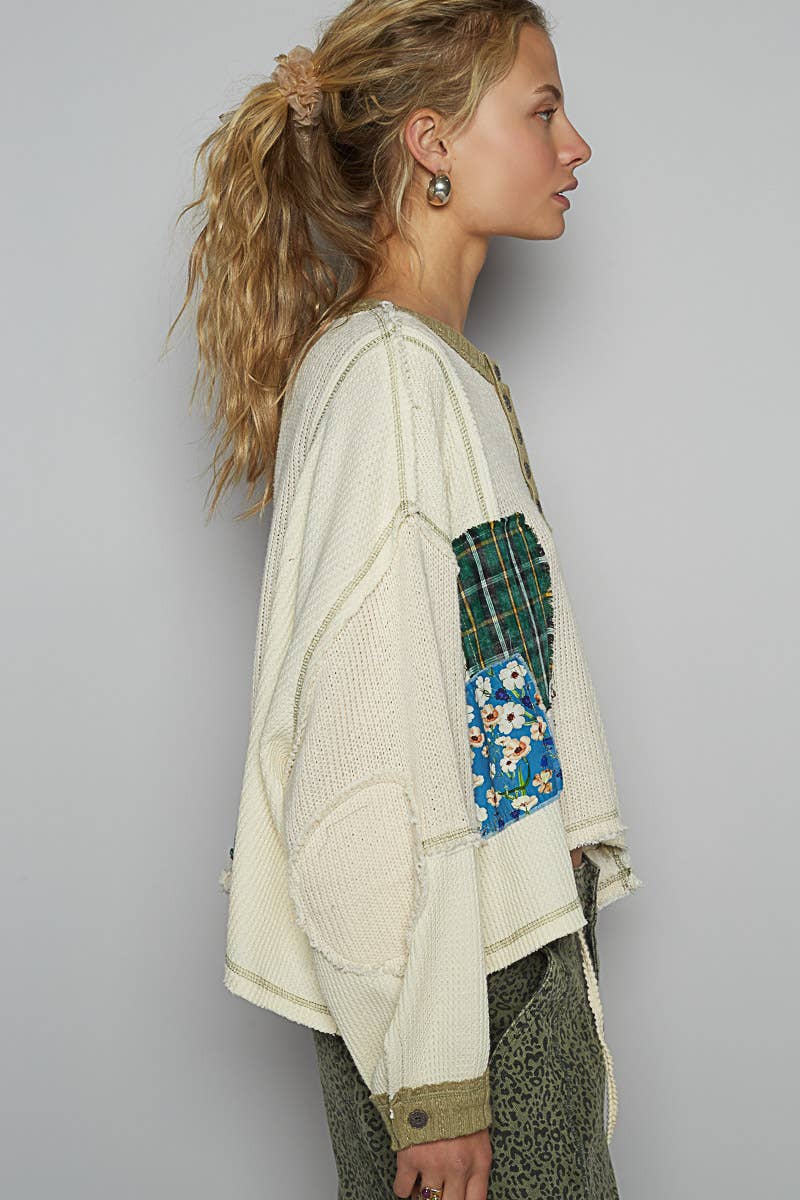 Cut & Sew Knit Sweater