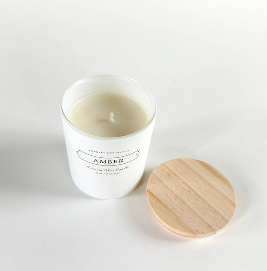 Amber Coconut Wax Candle | Amber, Ozone, Bergamot