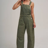 VINTAGE LEOPARD OVERALL JUMPSUIT WITH BARREL LEG SILHOUETTE