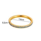 18K STAINLESS STEEL TARNISH FREE BAND RING | 40R148
