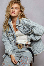 Lace Paneled Jacket