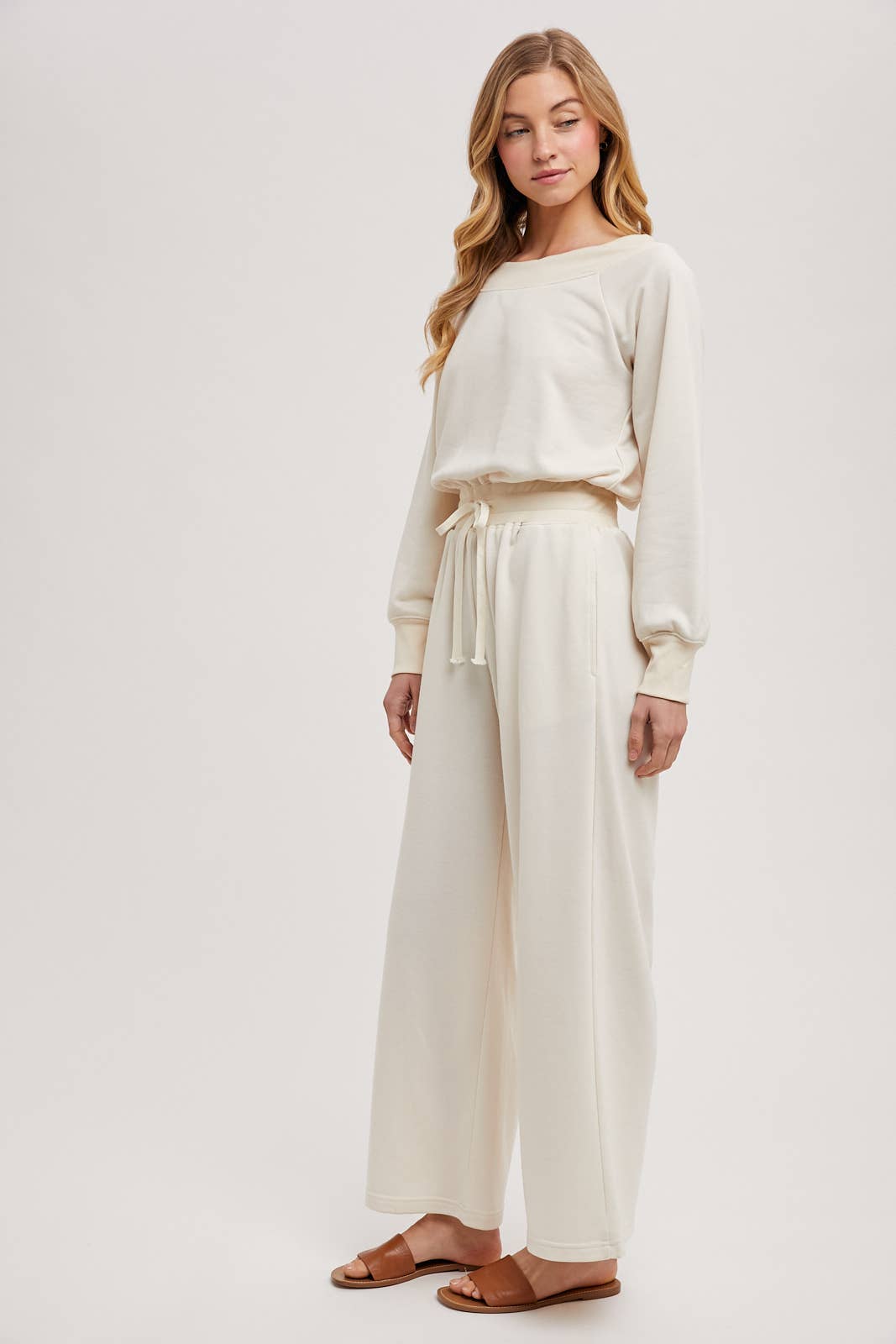 Off-The-Shoulder Knit Jumpsuit