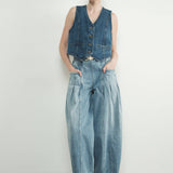 Denim Tuxedo Vest