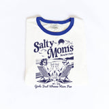 SALTY MOMS BEACH CLUB Ringer Graphic Top