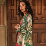 Wildheart Pixie Duster Crop Kimono w/ Unicorn & Castle