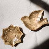 Chamak Bird Jewelry Tray - Metallic Painted Wood